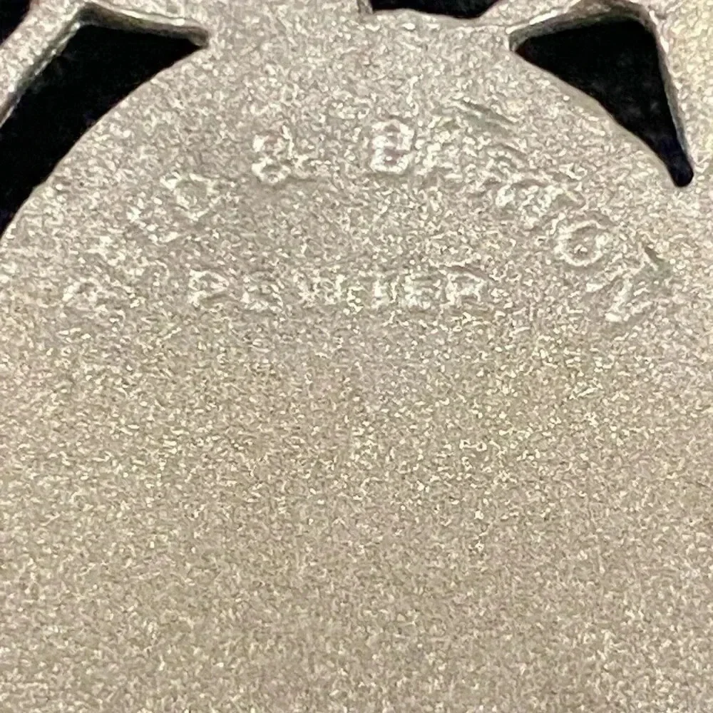 REED AND BARTON PEWTER PENDANT ON 22” NECKLACE - Picture 4 of 5